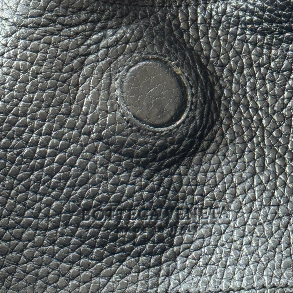 AUTHENTIC Bottega Veneta Black Intrecciato Leather mini tote shoulder hobo bag - Picture 11 of 16